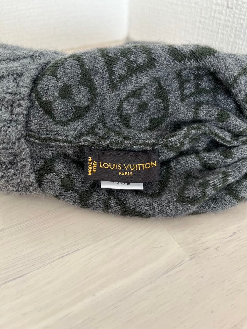 LOUIS VUITTON ニット帽 ボネ スキー モノグラム