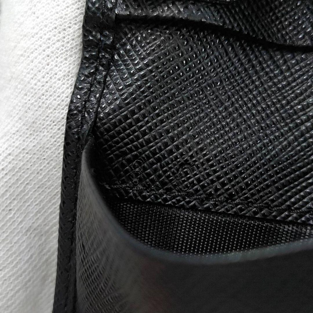 希少モデル プラダ サフィアーノ レザー 6連 キーケース 黒 2PG222