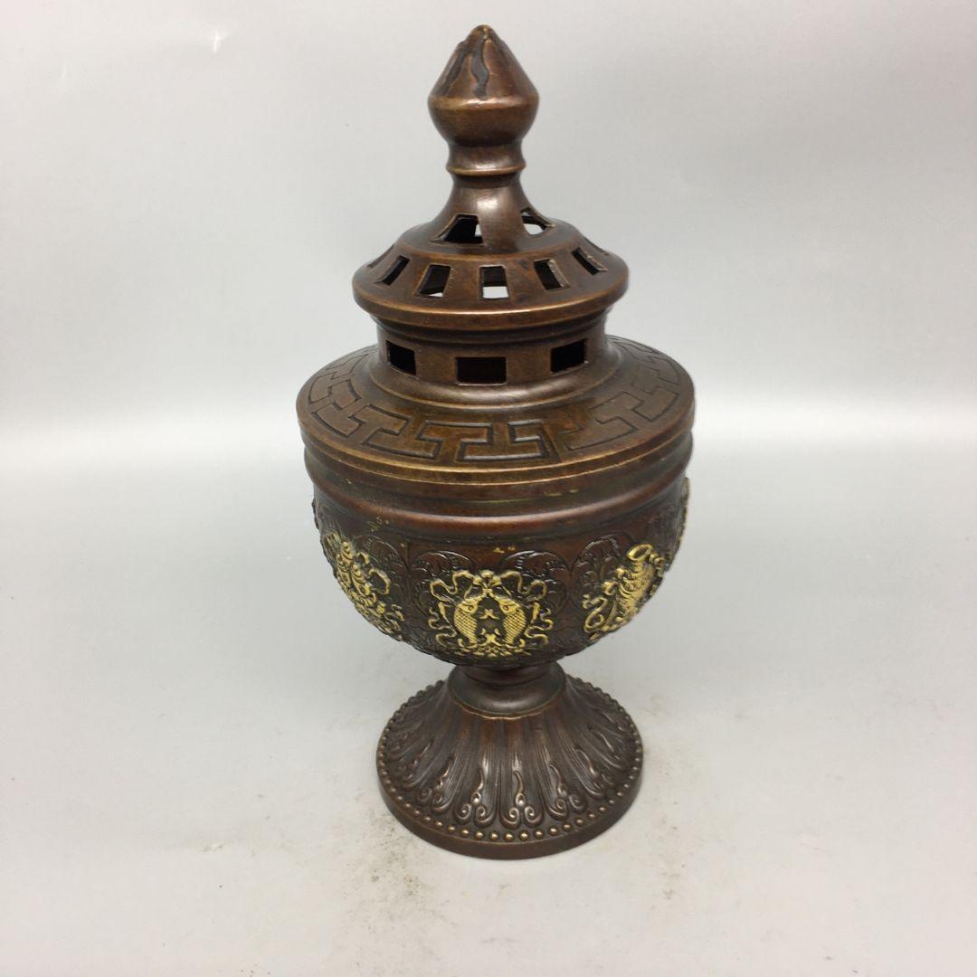 銅器 香薫炉 八宝吉祥香炉 供養薫香炉 香道具 装飾品 工芸品 置物