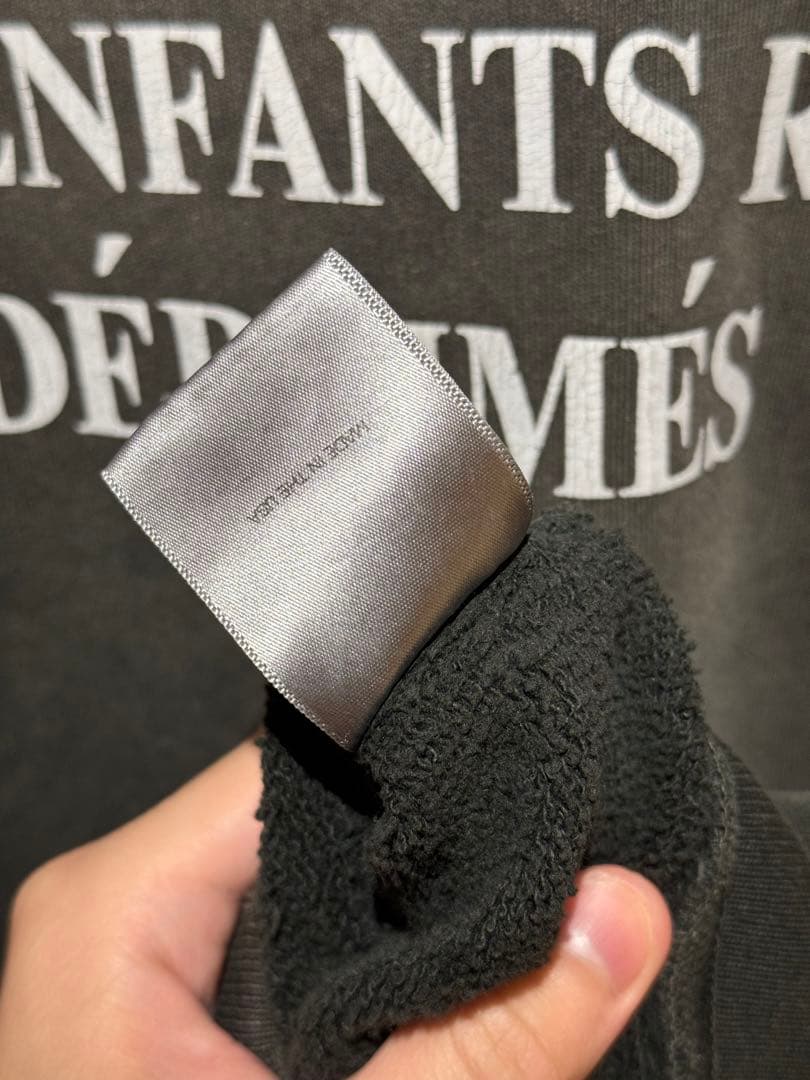 ENFANTS RICHES DÉPRIMÉS フード付きパーカー グレー