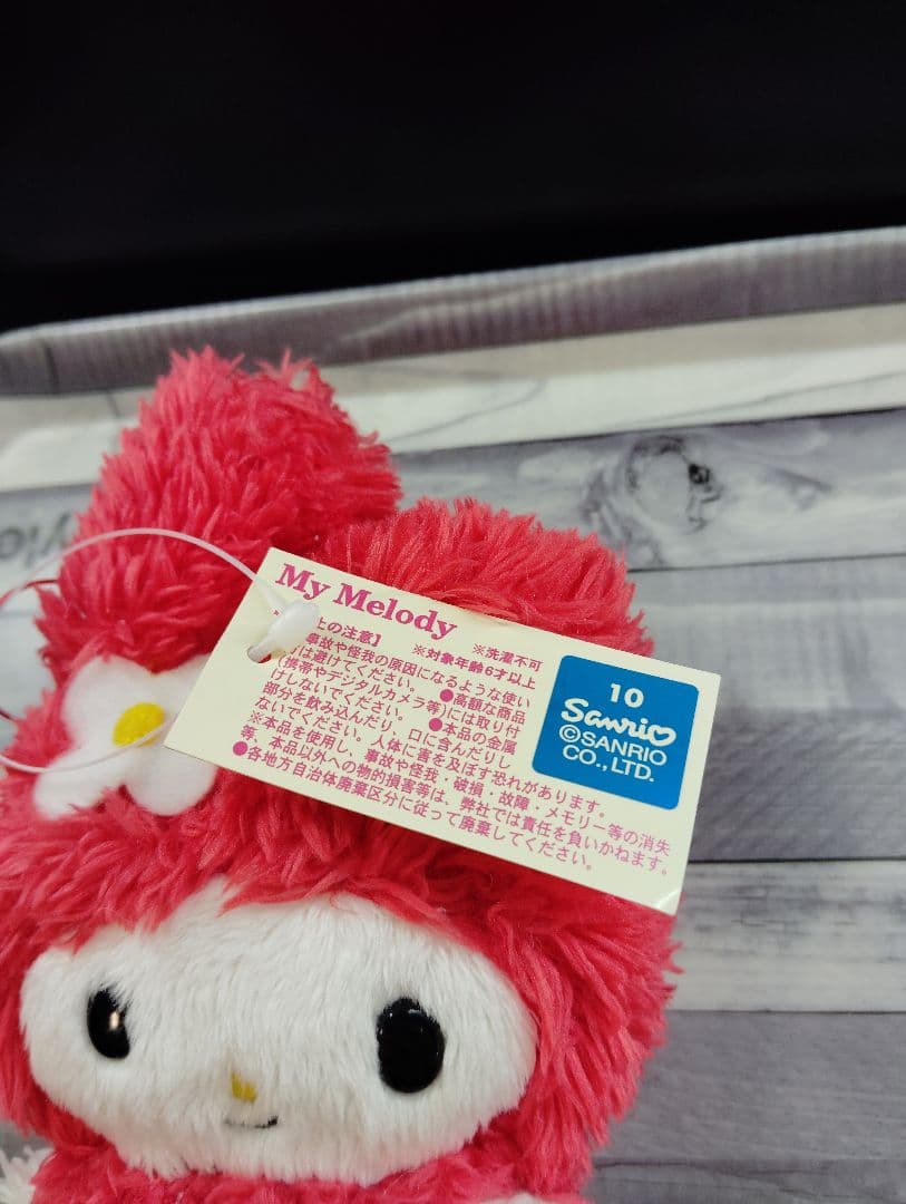 レア　マイメロディ　プチマスコットストラップ　レッド　オオカミクロミに気を付けて