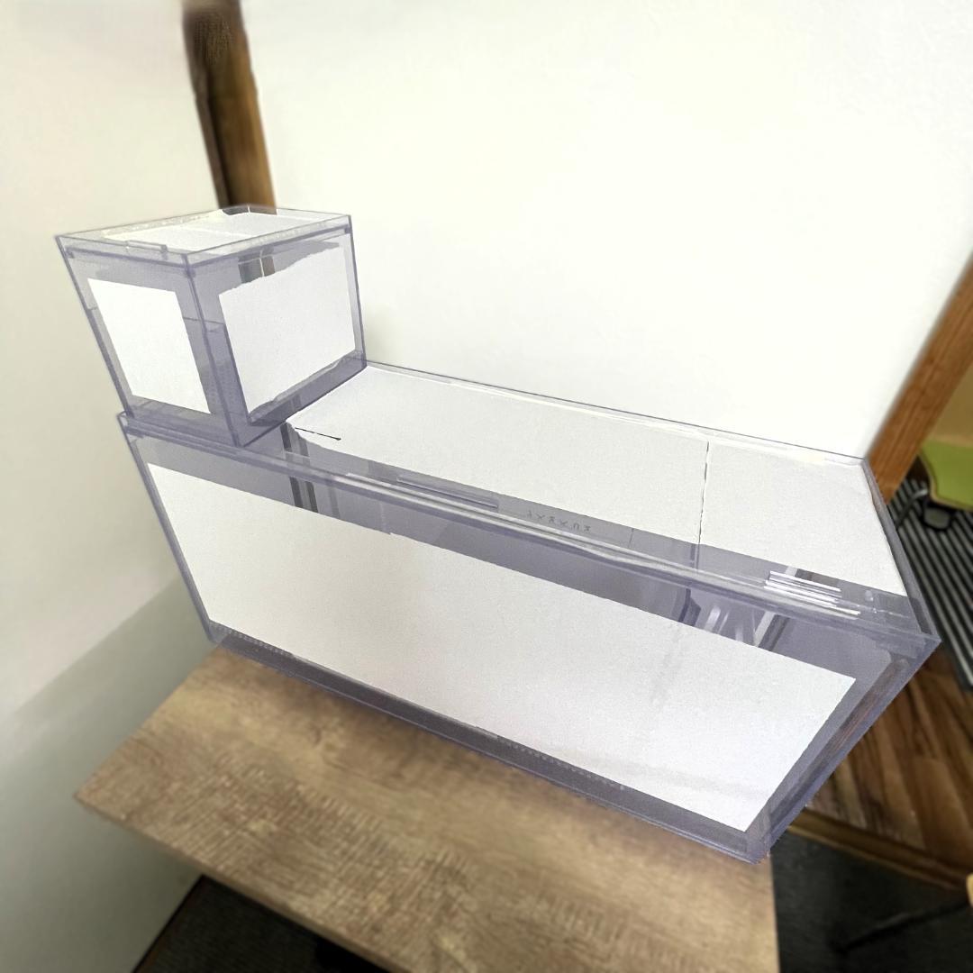 新品未使用　60cm塩ビ製 濾過槽＋ウールボックス付き