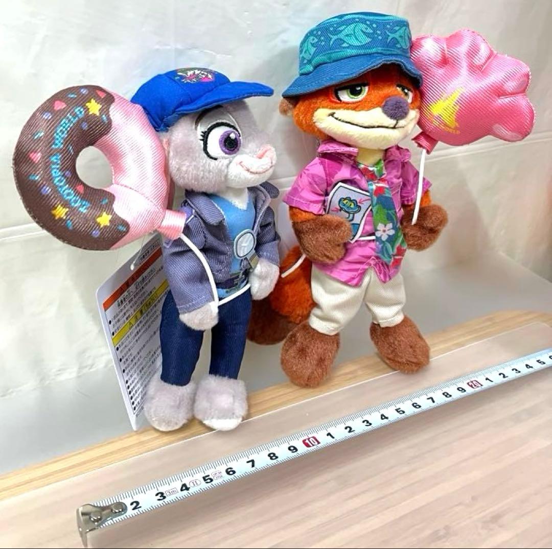 ニック　ジュディ　ズートピア ディズニーリゾート　ぬいぐるみバッジ　2体セット