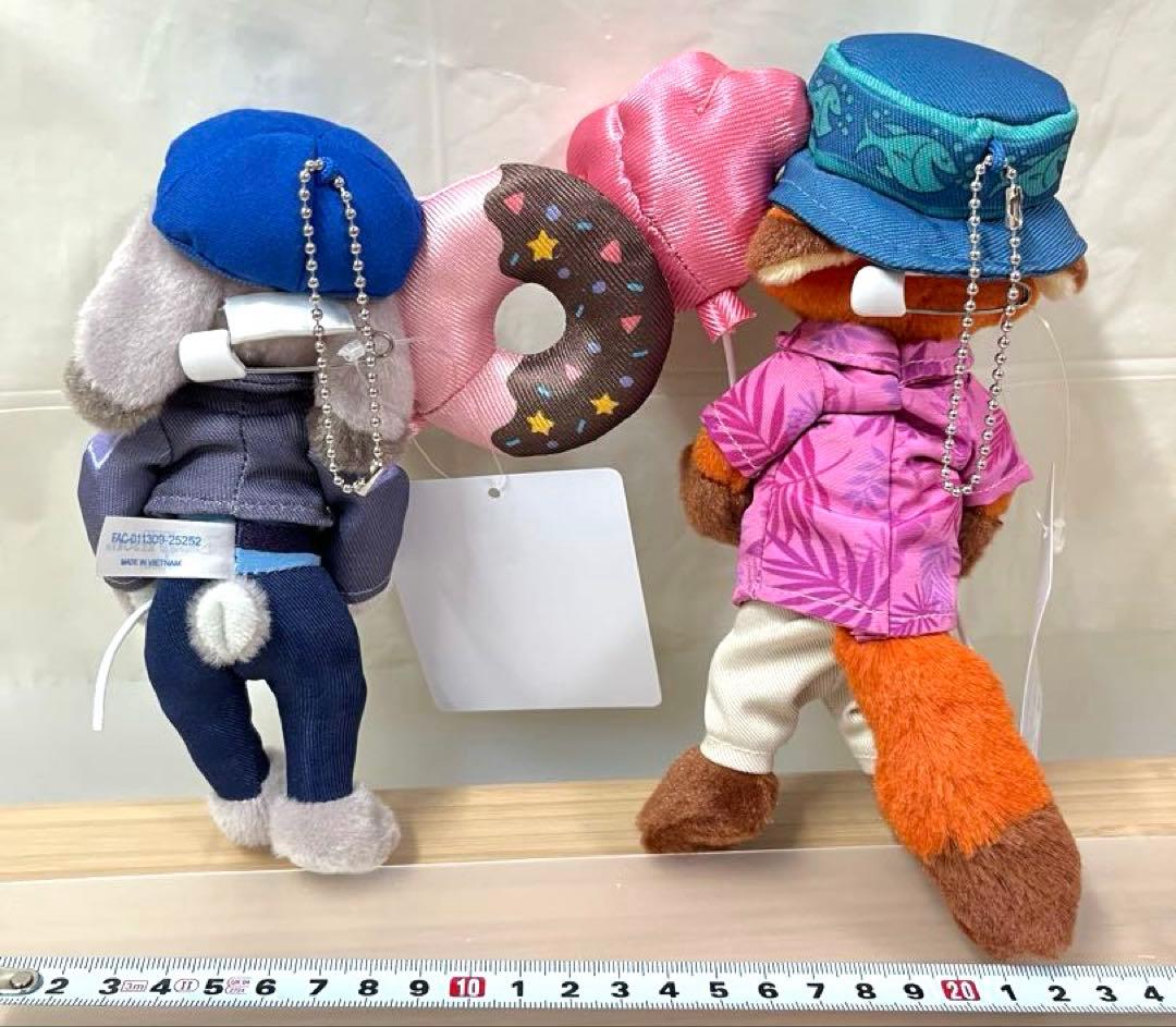 ニック　ジュディ　ズートピア ディズニーリゾート　ぬいぐるみバッジ　2体セット