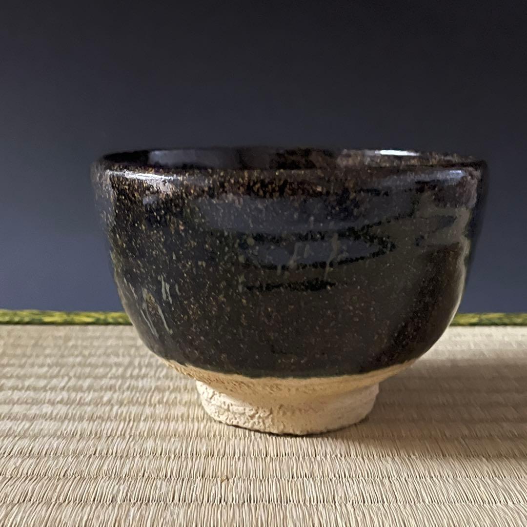 瀬戸焼 水野双鶴 茶碗 茶道具 骨董品 894