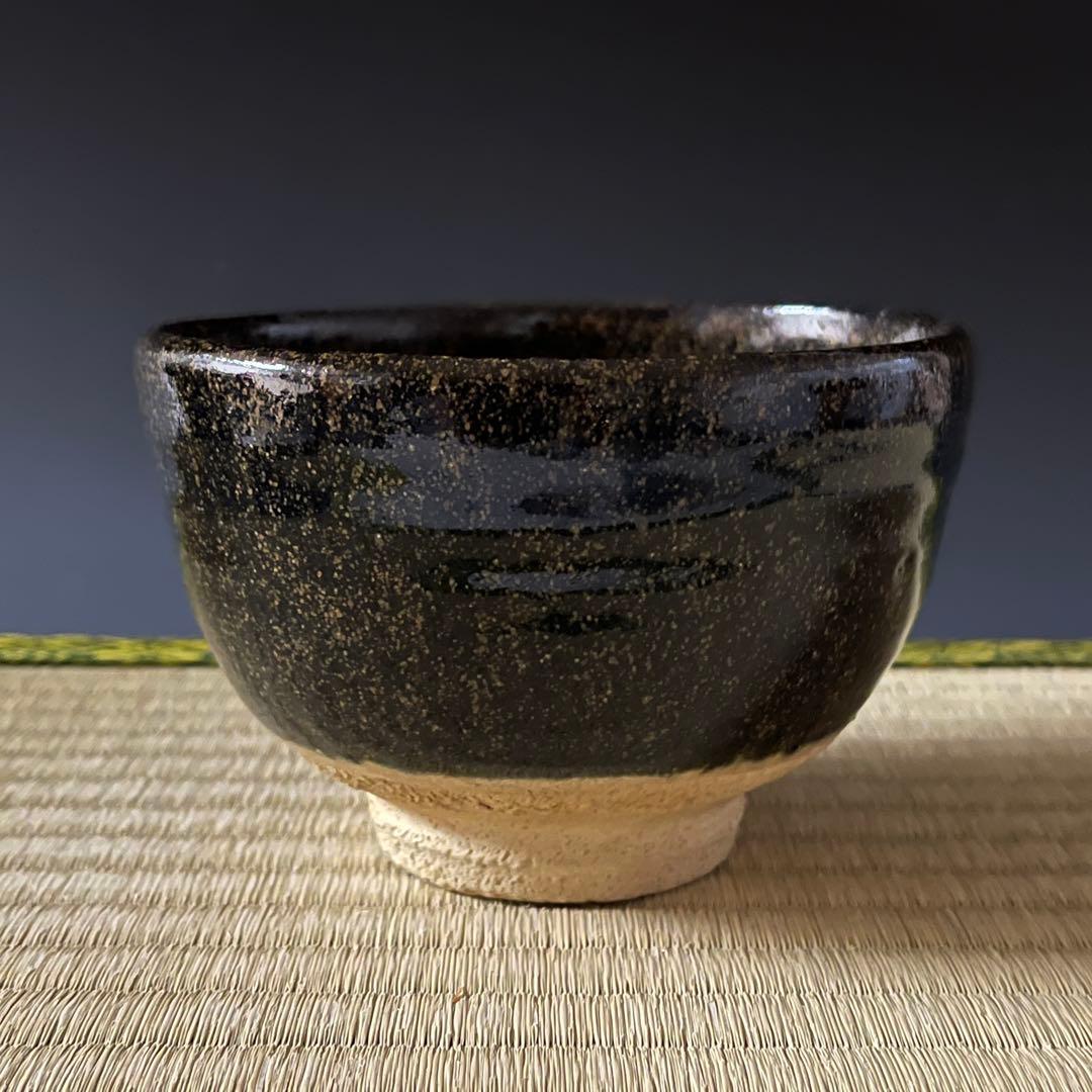 瀬戸焼 水野双鶴 茶碗 茶道具 骨董品 894