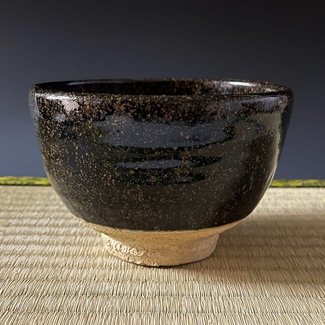 瀬戸焼 水野双鶴 茶碗 茶道具 骨董品 894