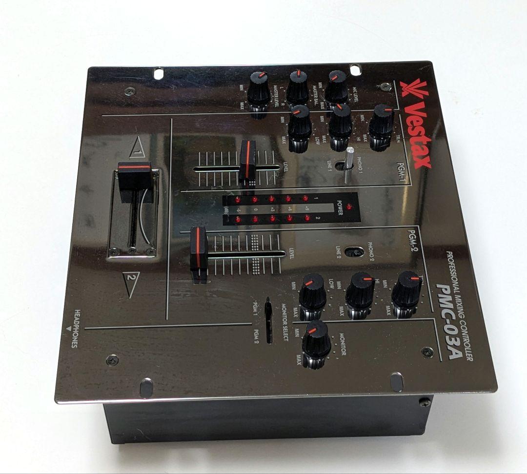VESTAXミキサーPMC-03A dj純正アダプター付き 難有