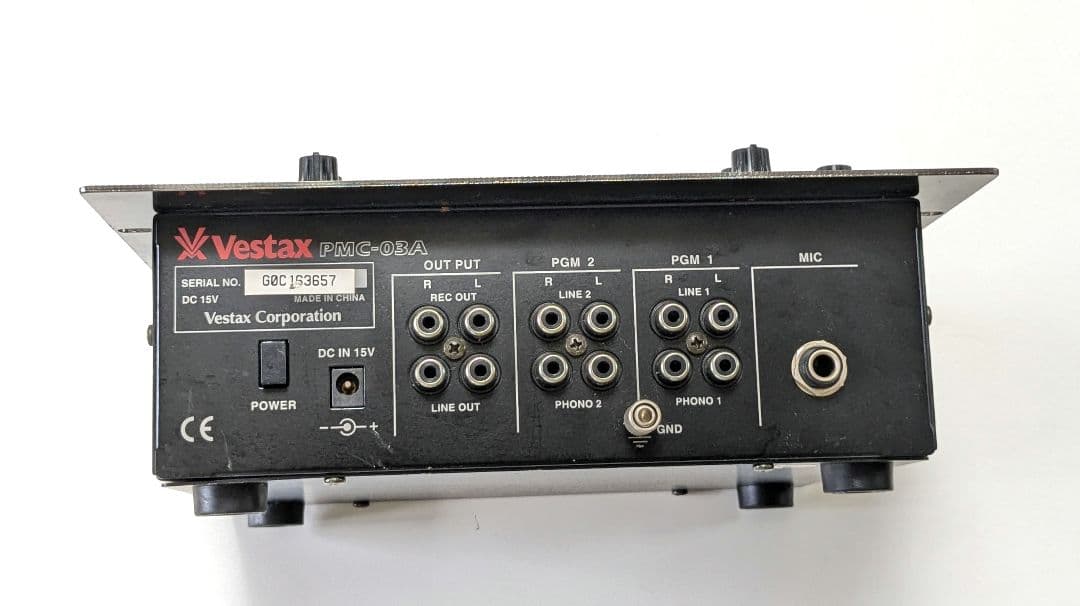 VESTAXミキサーPMC-03A dj純正アダプター付き 難有