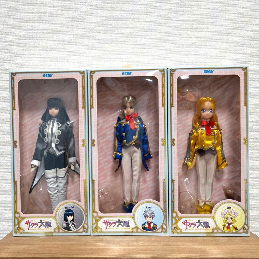 年末値下サクラ大戦スペシャルドールコレクション　レニ北大路花火アイリス3体セット
