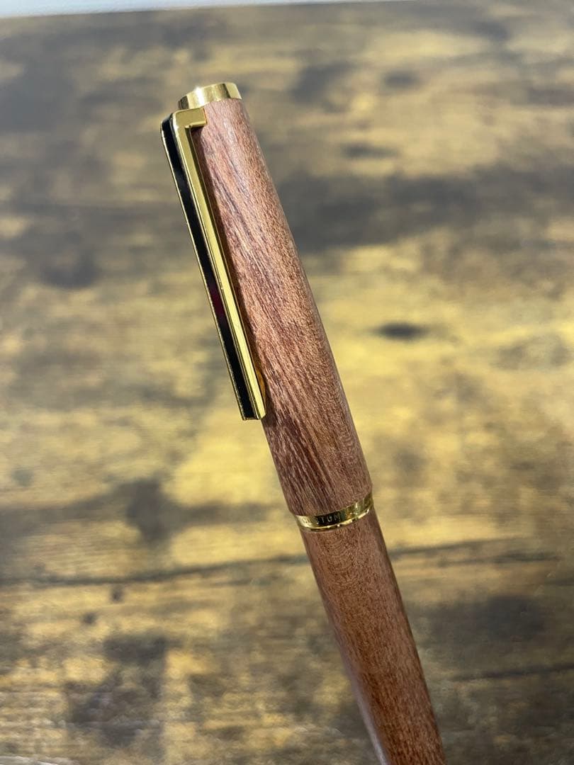 試筆のみ　1975年製　初代カスタム　高級天然　イタヤカエデ 大型18金 万年筆