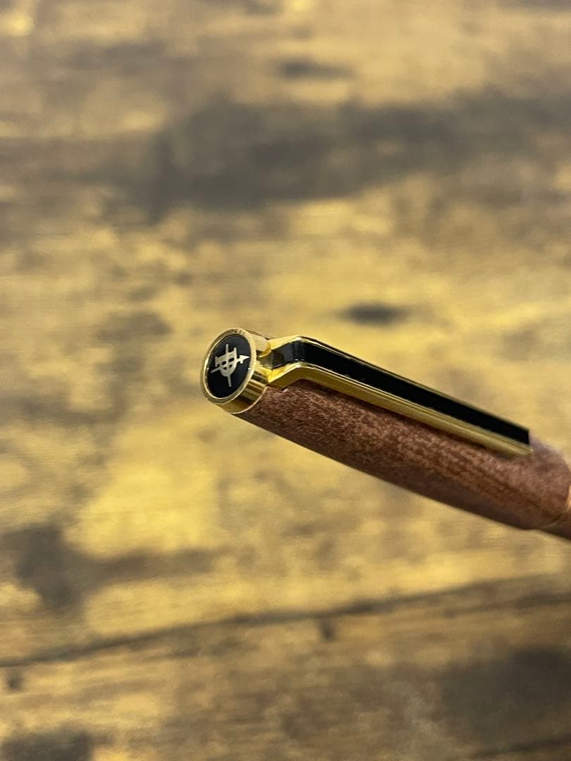 試筆のみ　1975年製　初代カスタム　高級天然　イタヤカエデ 大型18金 万年筆