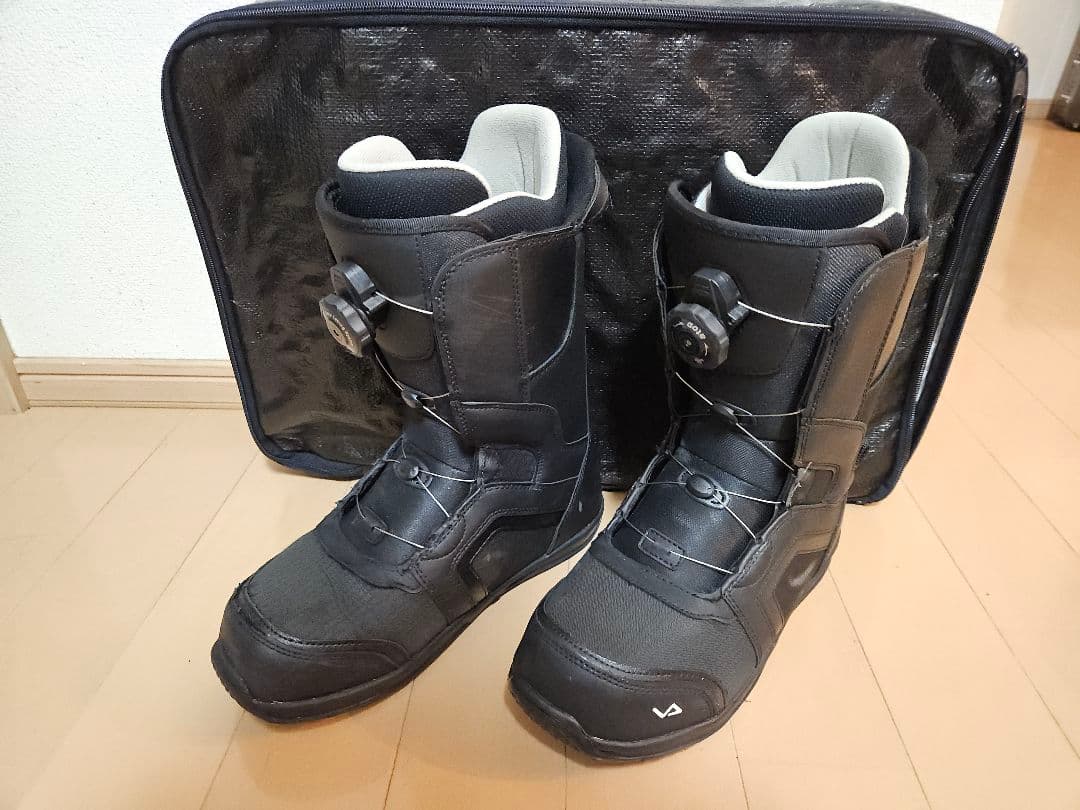【ブーツケース付き】スノーボードブーツ ブラック 27.5cm ボア