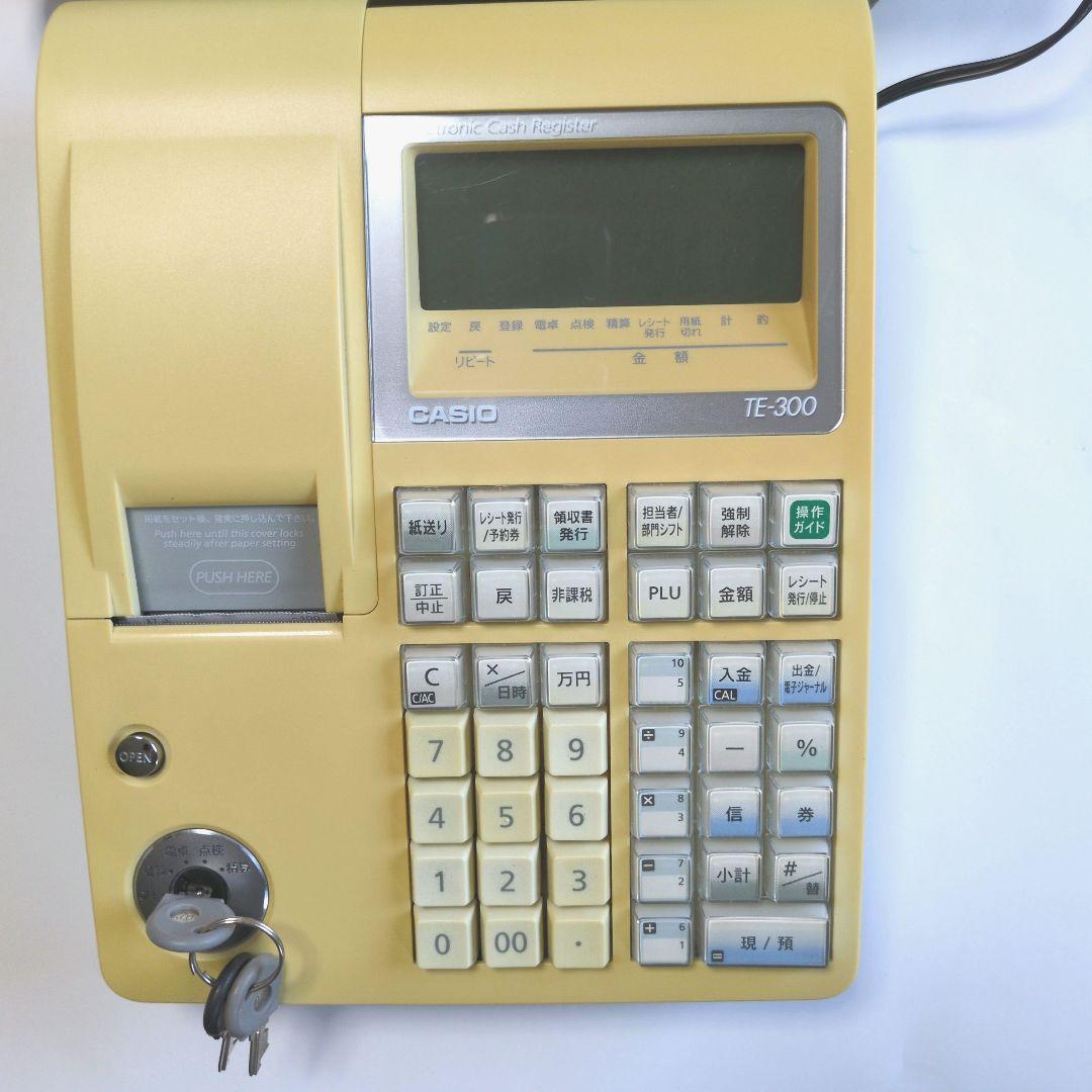 CASIO電子レジスター 小型ドロワー分離型（TE-300）ロ―ルペーパー4個