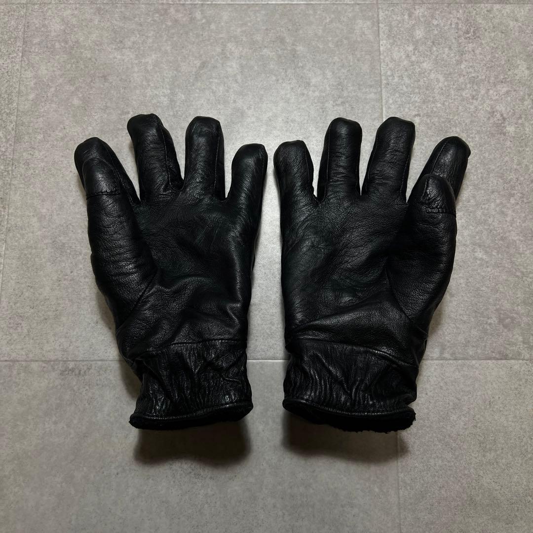 90sエンポリオアルマーニ革手袋グローブ男前ブラックレザー｜手の大きい方も対応✨