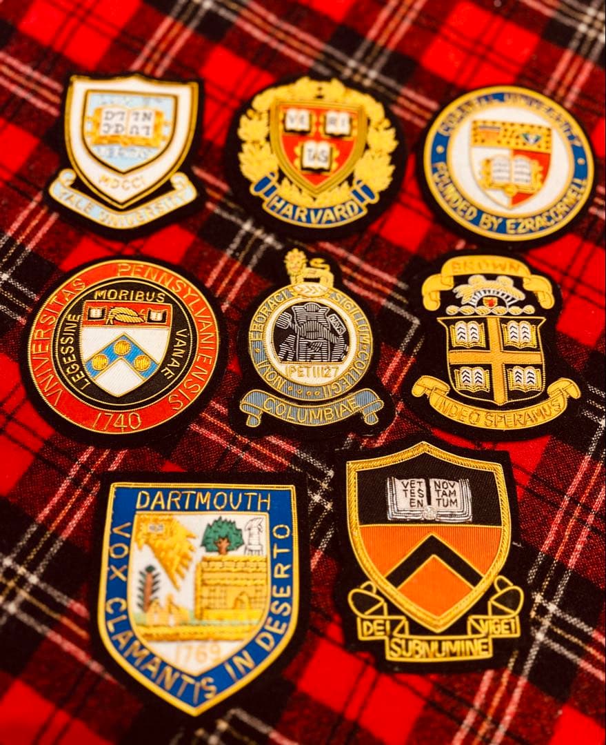 値引アイビーリーグ校章アメリカ東部8大学ブレザーエンブレム、ブラウン大学大変貴重