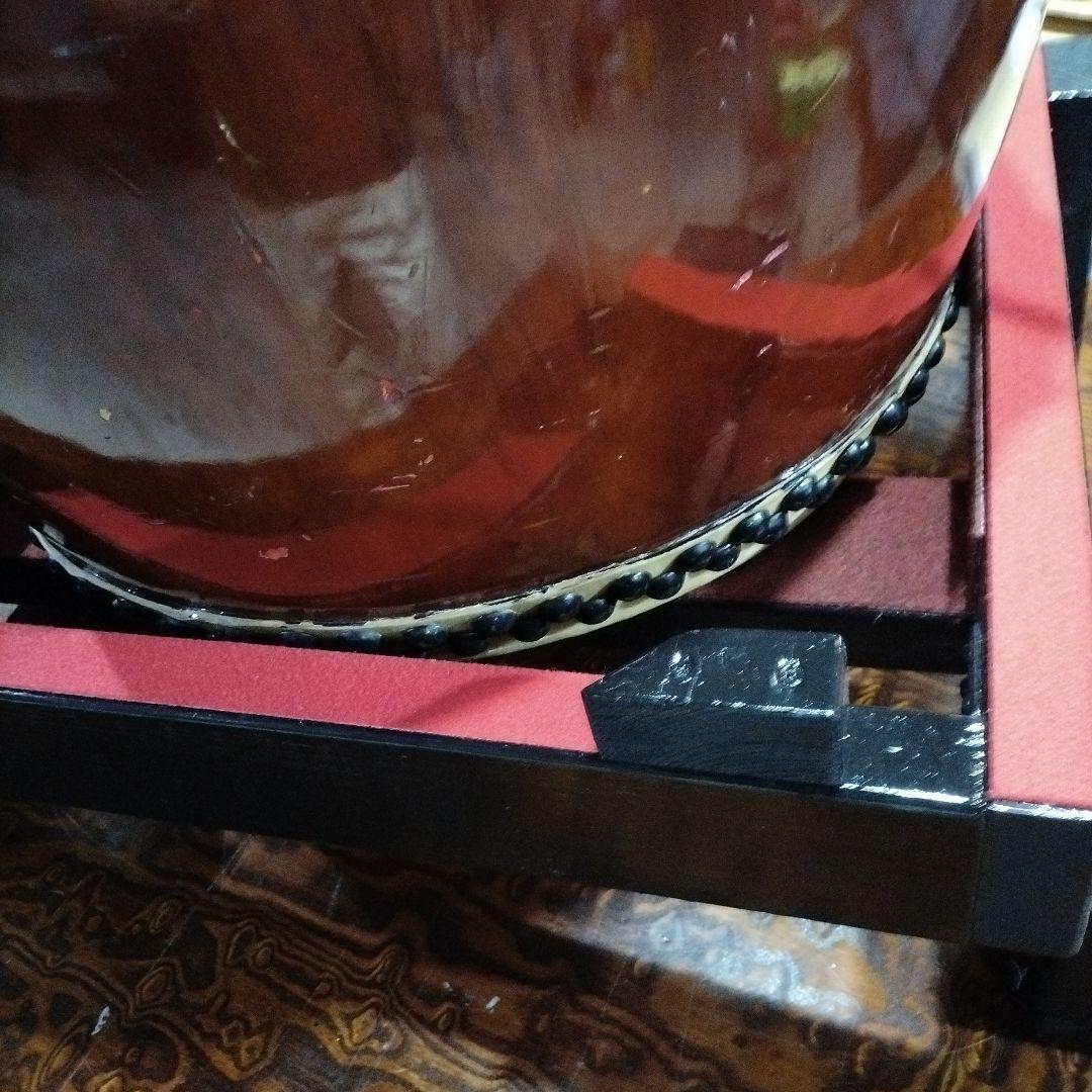 長胴太鼓　平打ち　立奏太鼓台　1.5尺〜2尺用中古品