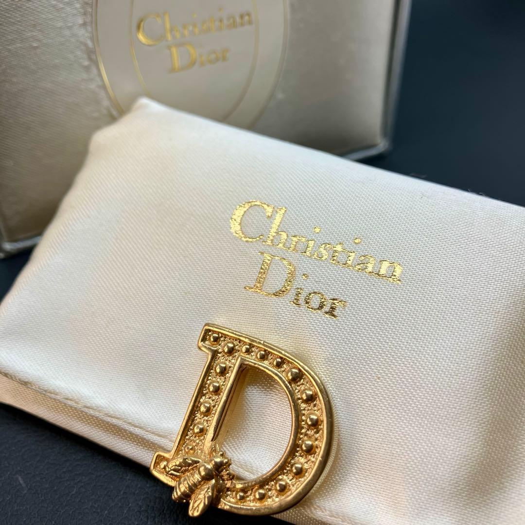 【希少】【美品】【クリスチャンディオール】ハチ 蜂 ピンブローチ ピンバッチ