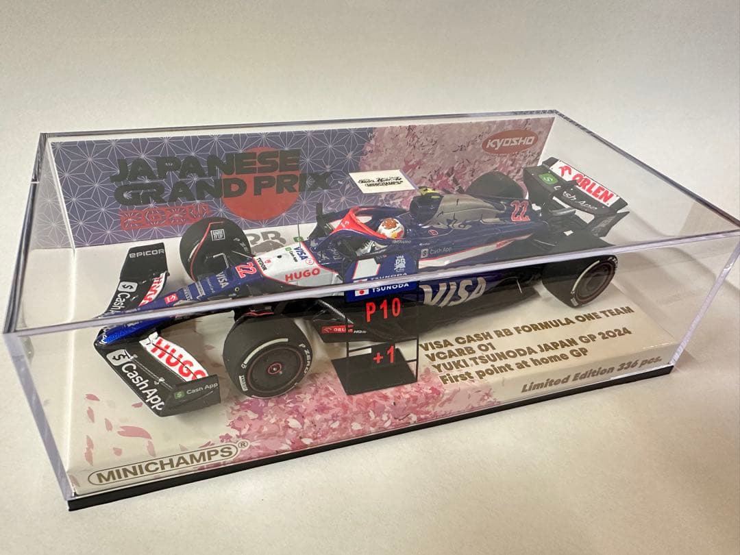 ミニチャンプス VISA CASH RB 角田 日本GP 1/43 京商別注F1