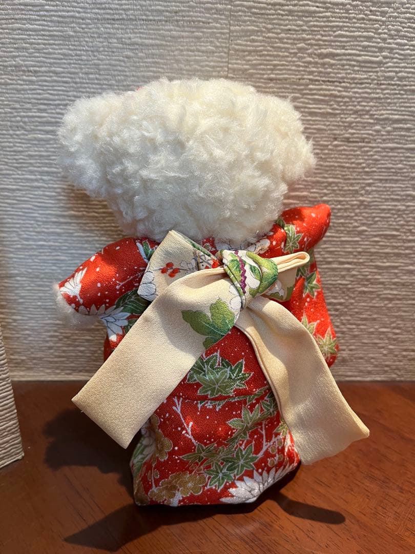テディベア 着物 くまのぬいぐるみ Midori obi arts