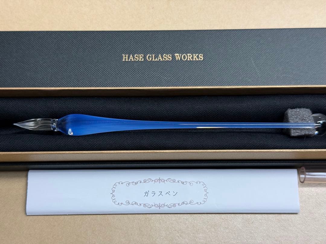 HASE硝子工房 ガラスペン◆しずく◆ 字幅F