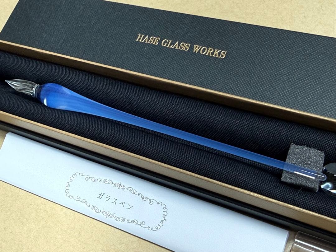 HASE硝子工房 ガラスペン◆しずく◆ 字幅F