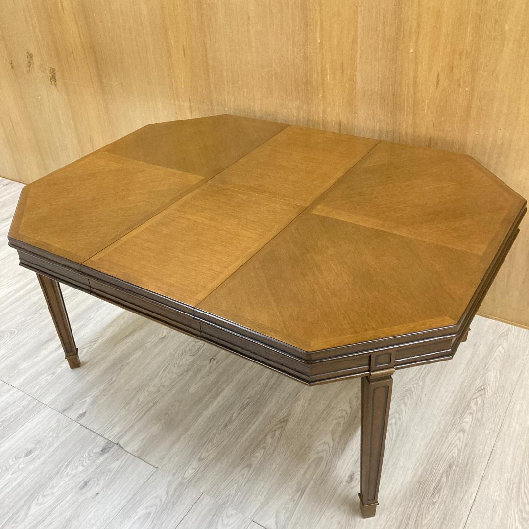 美品【マルニ】地中海ロイヤル 　パーティテーブル 　伸長式 　ダイニングテーブル