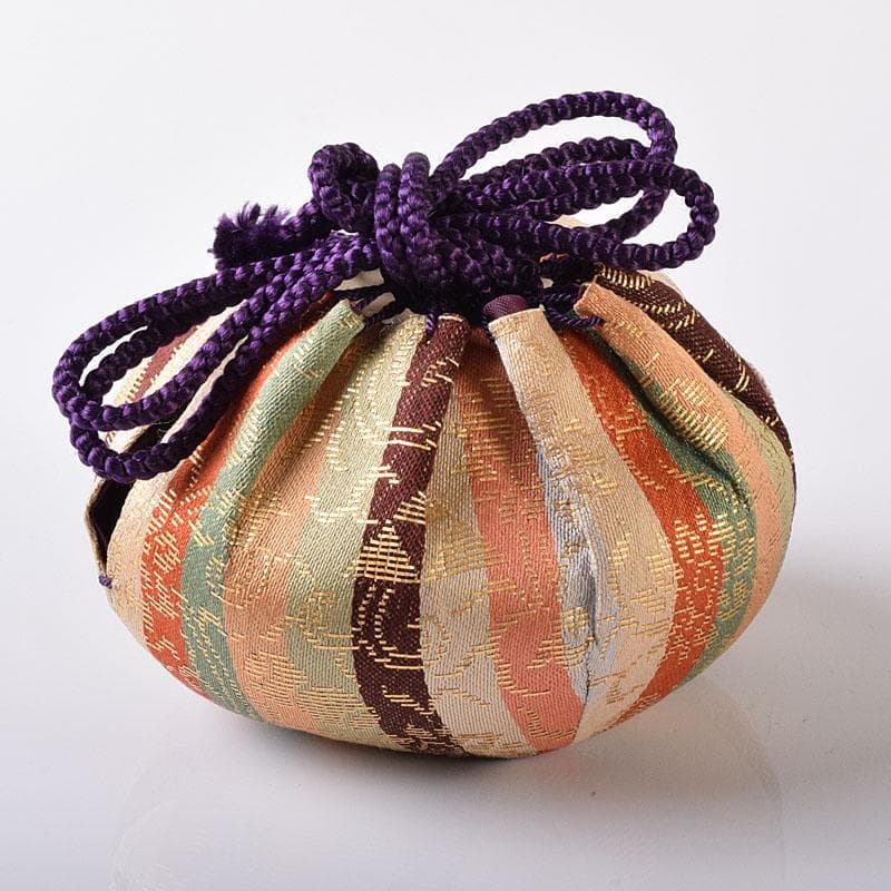 茶道具　平安　万代喜山造　内海茶入　仕覆付　共箱　V　7302