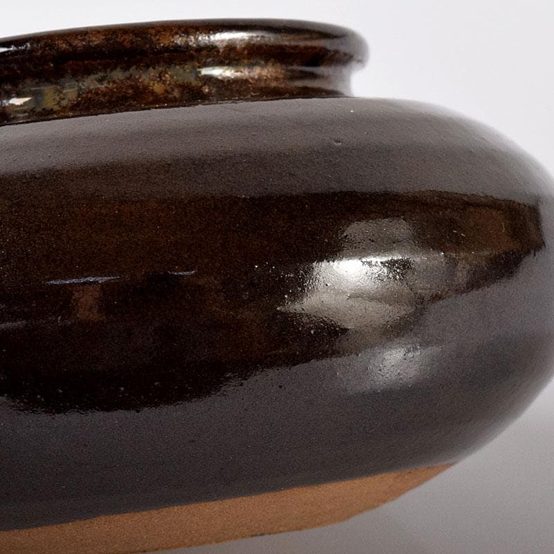 茶道具　平安　万代喜山造　内海茶入　仕覆付　共箱　V　7302