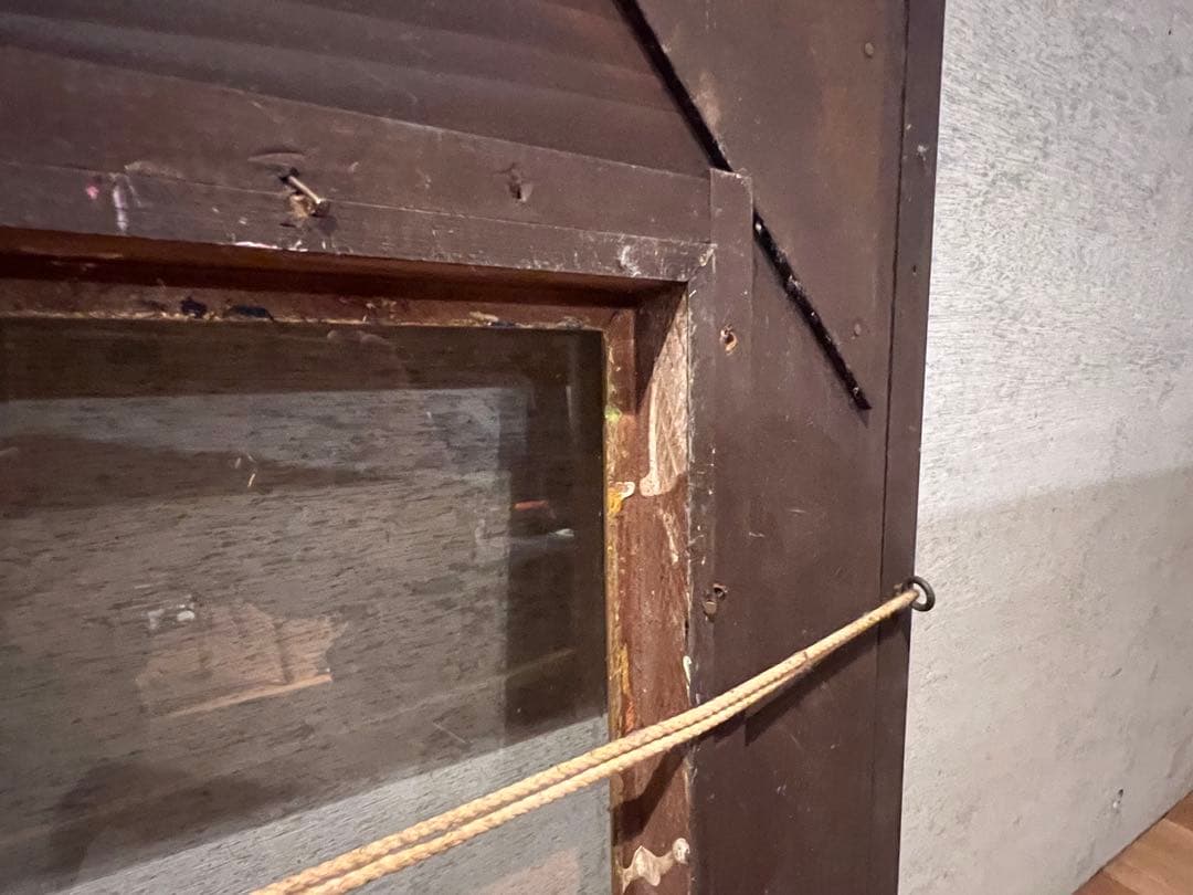 【アンティーク】ゴールドとブラウンの木製額縁　ヴィンテージフレーム