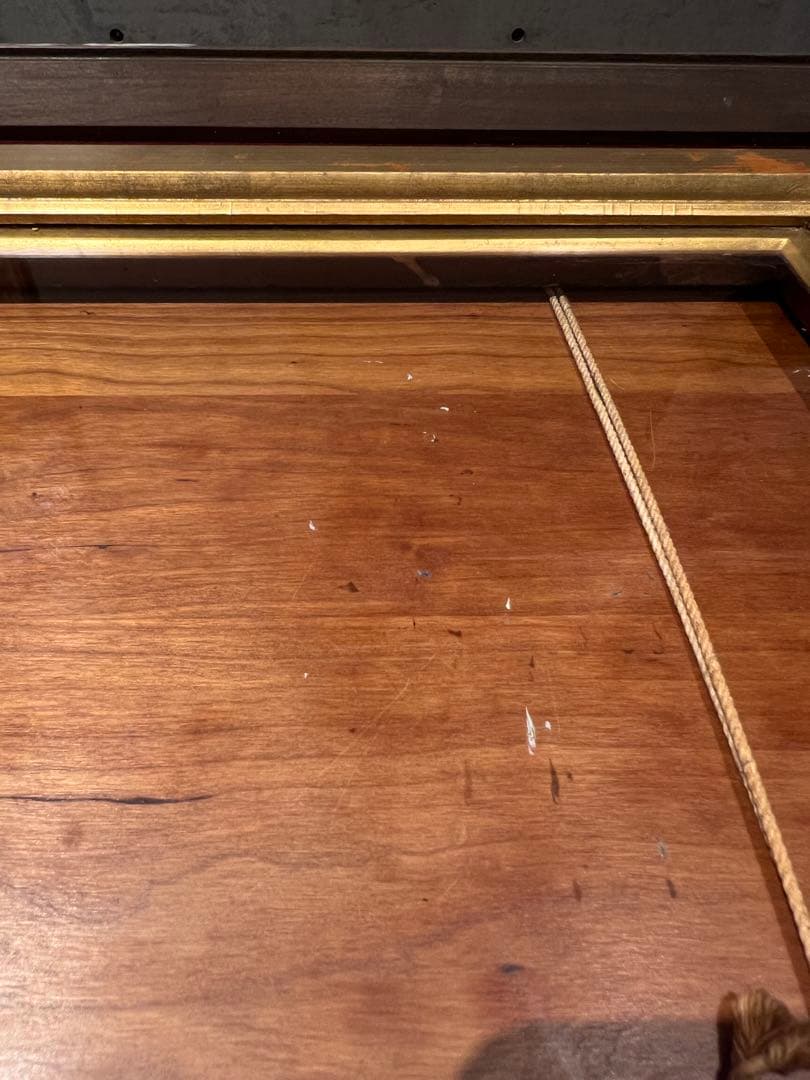 【アンティーク】ゴールドとブラウンの木製額縁　ヴィンテージフレーム