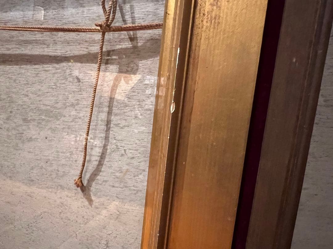 【アンティーク】ゴールドとブラウンの木製額縁　ヴィンテージフレーム