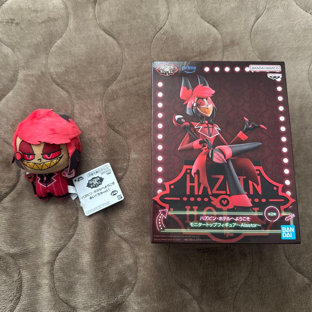 ハズビンホテル アラスター モニタートップフィギュア ぬいぐるみ セット