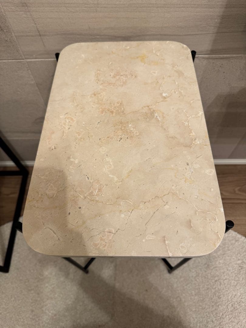 【美品】ZARA ザラホーム　マーブルサイドテーブル 　大理石