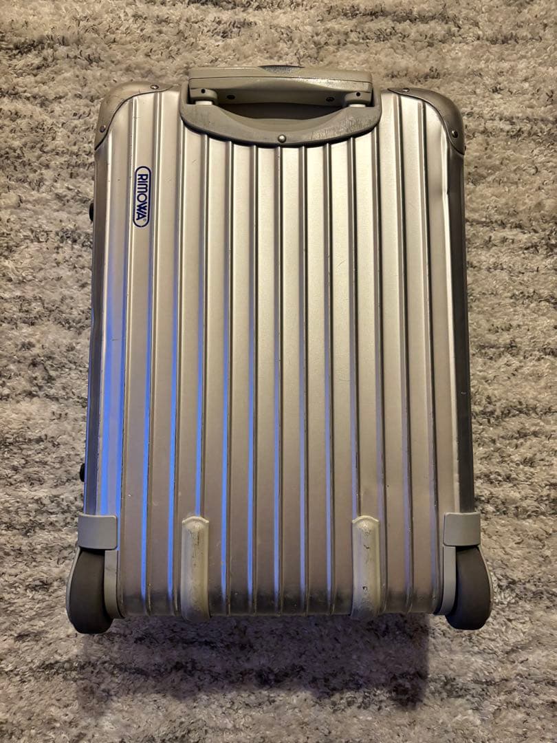 希少✨廃盤青ロゴ リモワ トパーズ 32L 機内持ち込み 2輪 シルバー アルミ