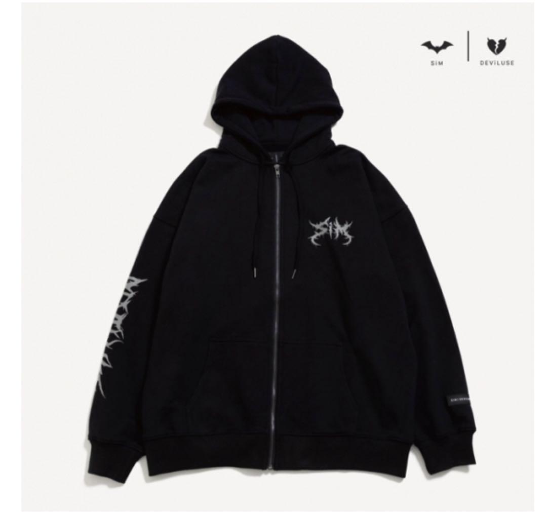 ミュージシャン SiM x Deviluse ZIP Hoodie Black S25001