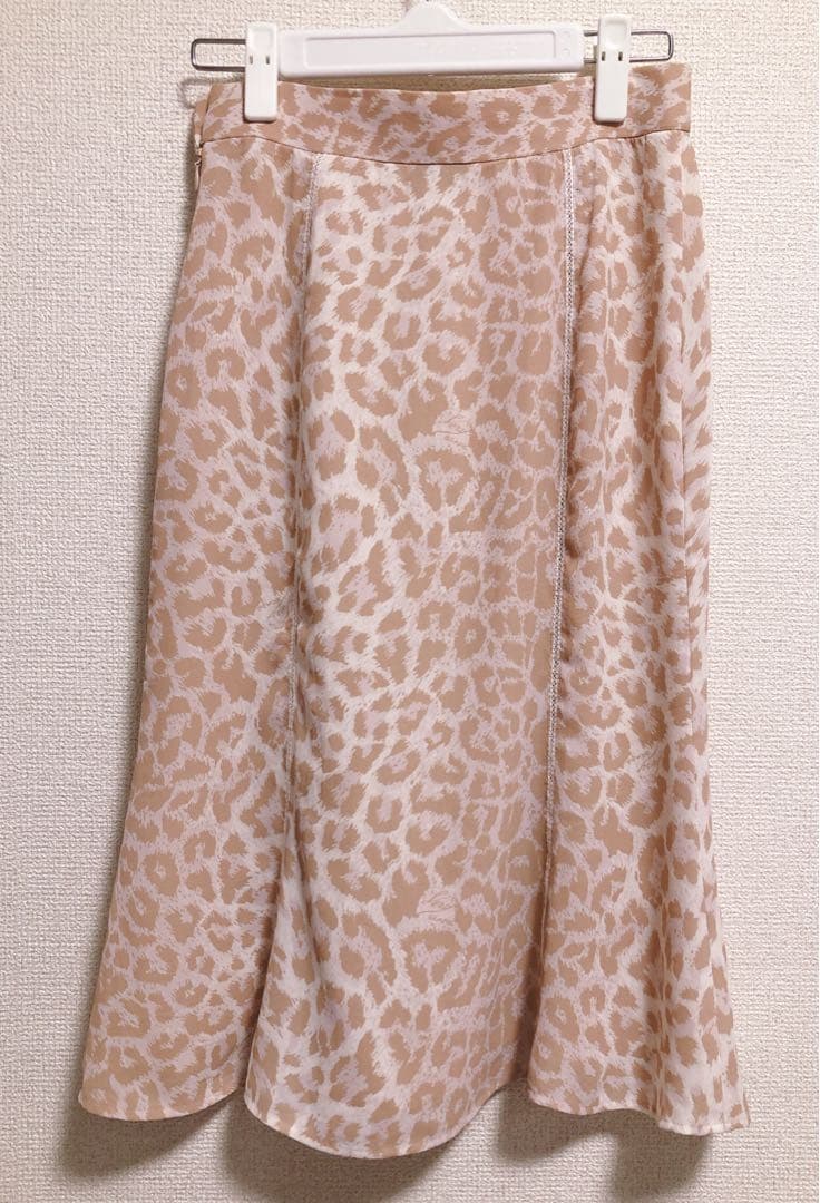 verybrain ヒョウ柄スカート　ピンクベージュ