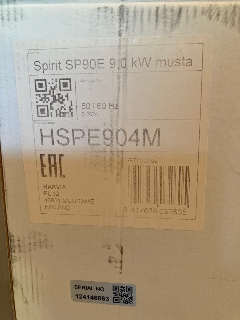 最終値下HARVIA電気ヒータSPIRIT9HSPE904M9.0kW（石なし）