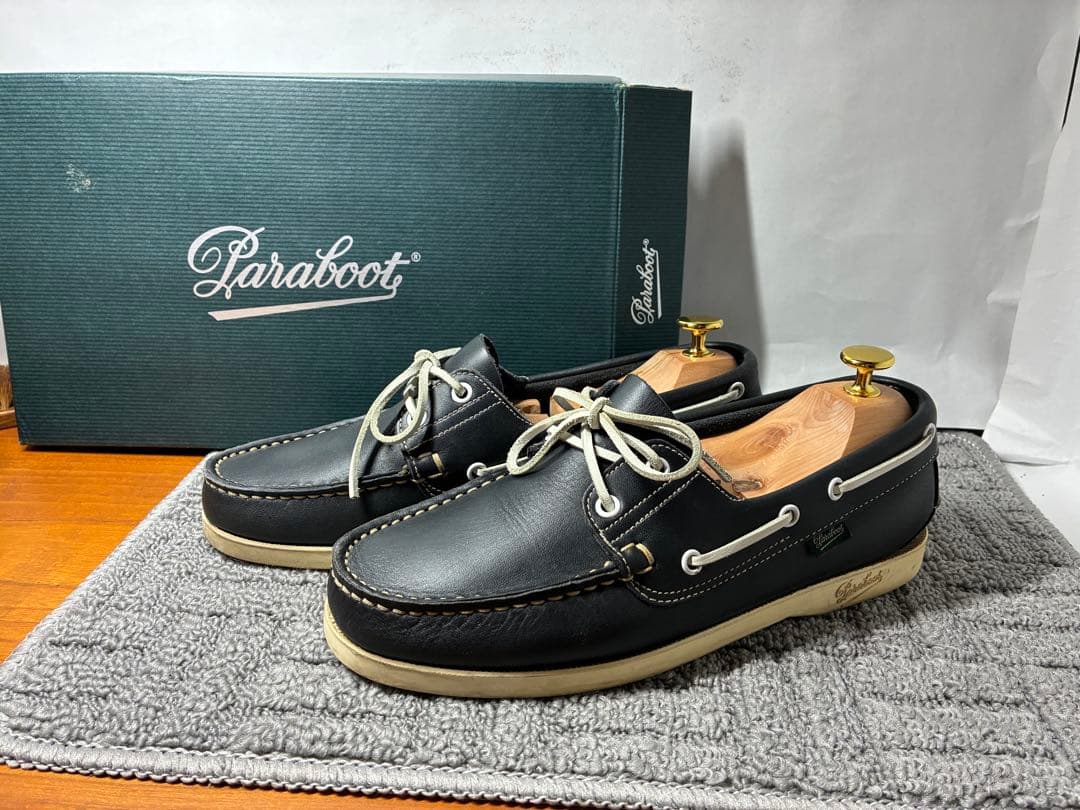 Paraboot バース ネイビー 6 1/2 6.5デッキシューズ