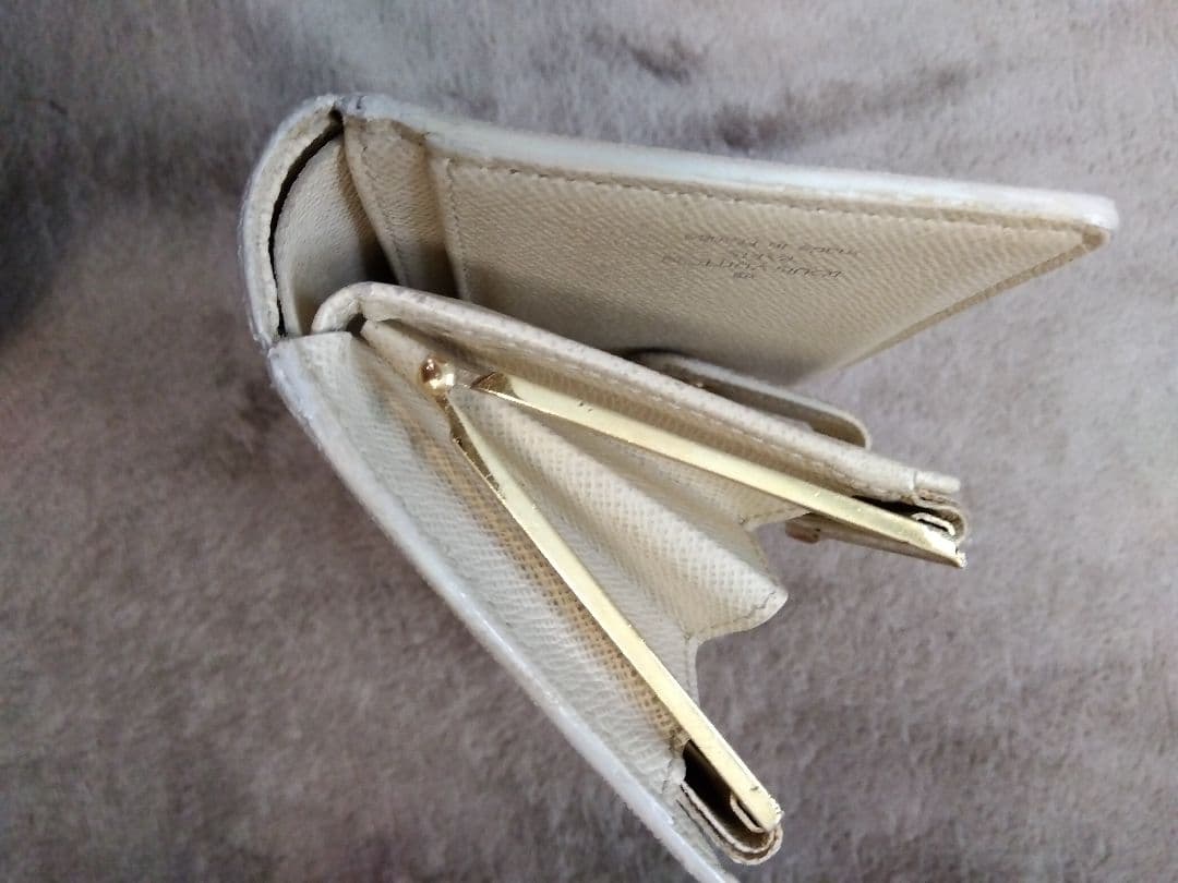 LOUIS VUITTON ダミエ 折り財布 アズール がま口