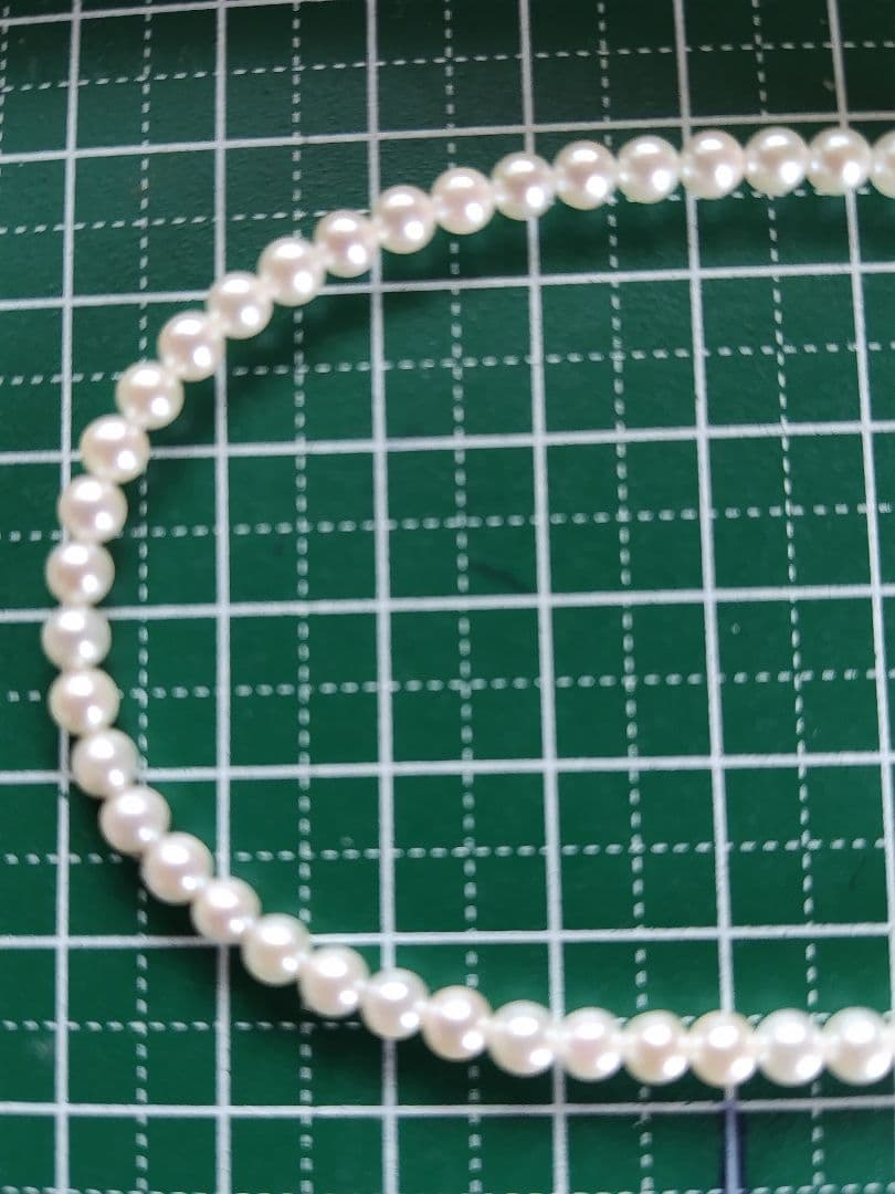 K18WG アコヤ真珠ベビーパール ネックレス