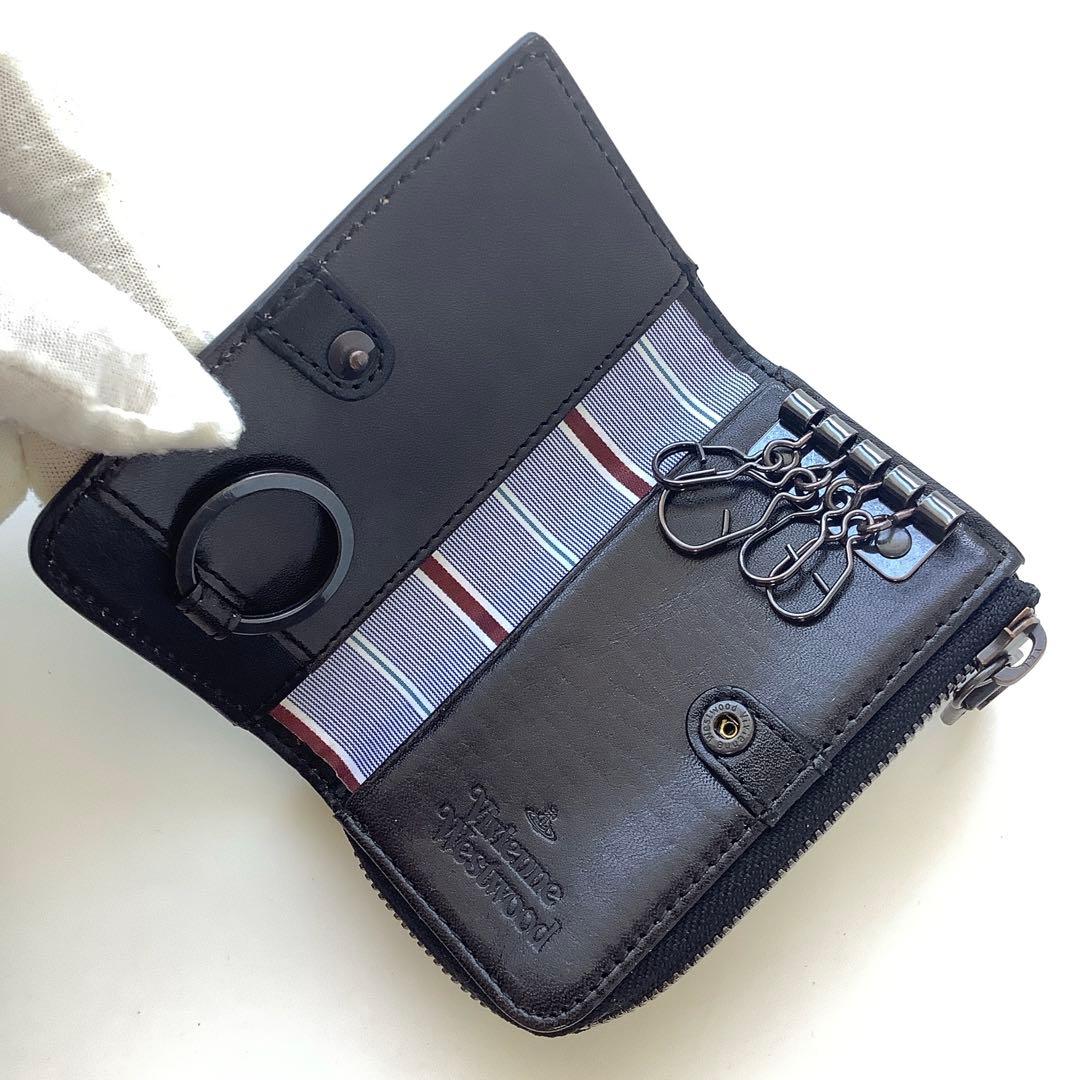 新品★ヴィヴィアンウエストウッド★コッパーキーケース小銭入れミニ財布★ブラック黒
