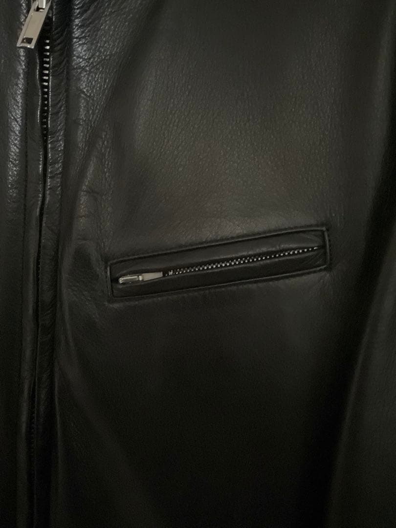 LITHIUM HOMME リチウムオム　レザーシングルライダースジャケット