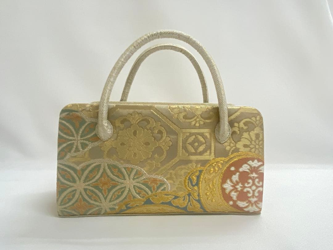 川島織物帯地　利休バッグ