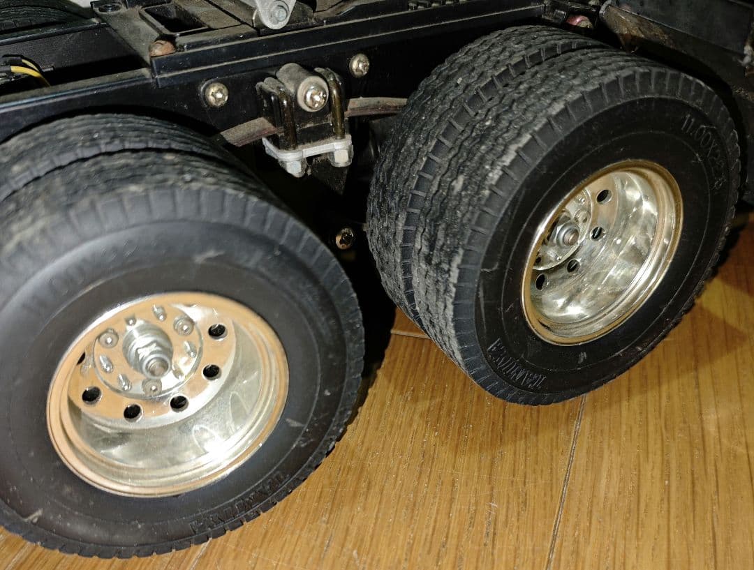 動作未確認 タミヤ ラジコン トラック トレーラー イエロー