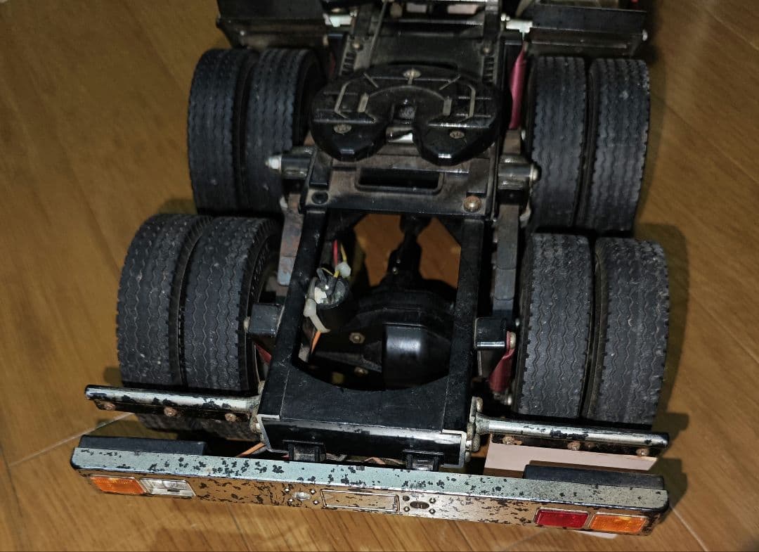 動作未確認 タミヤ ラジコン トラック トレーラー イエロー