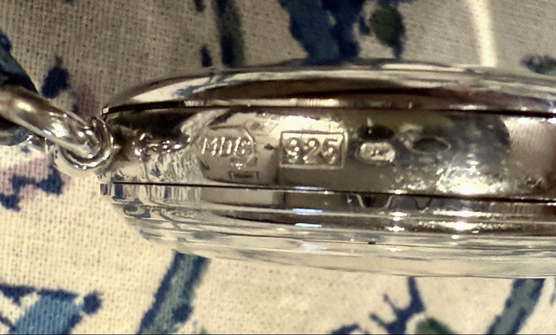 LA SCARA 手巻クロノグラフ腕時計　スターリングシルバー　銀925