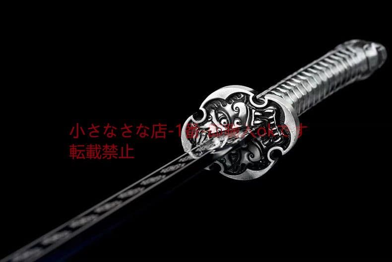 蛇口刺繍春刀-冷月  古兵器 武具 刀装具 日本刀 模造刀 居合刀