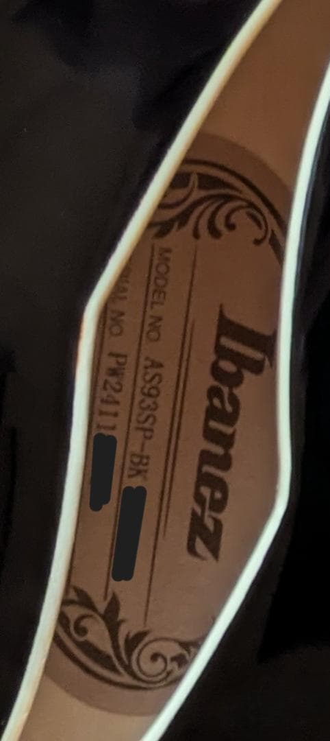 ギター Ibanez AS93SP BK Black Artcore