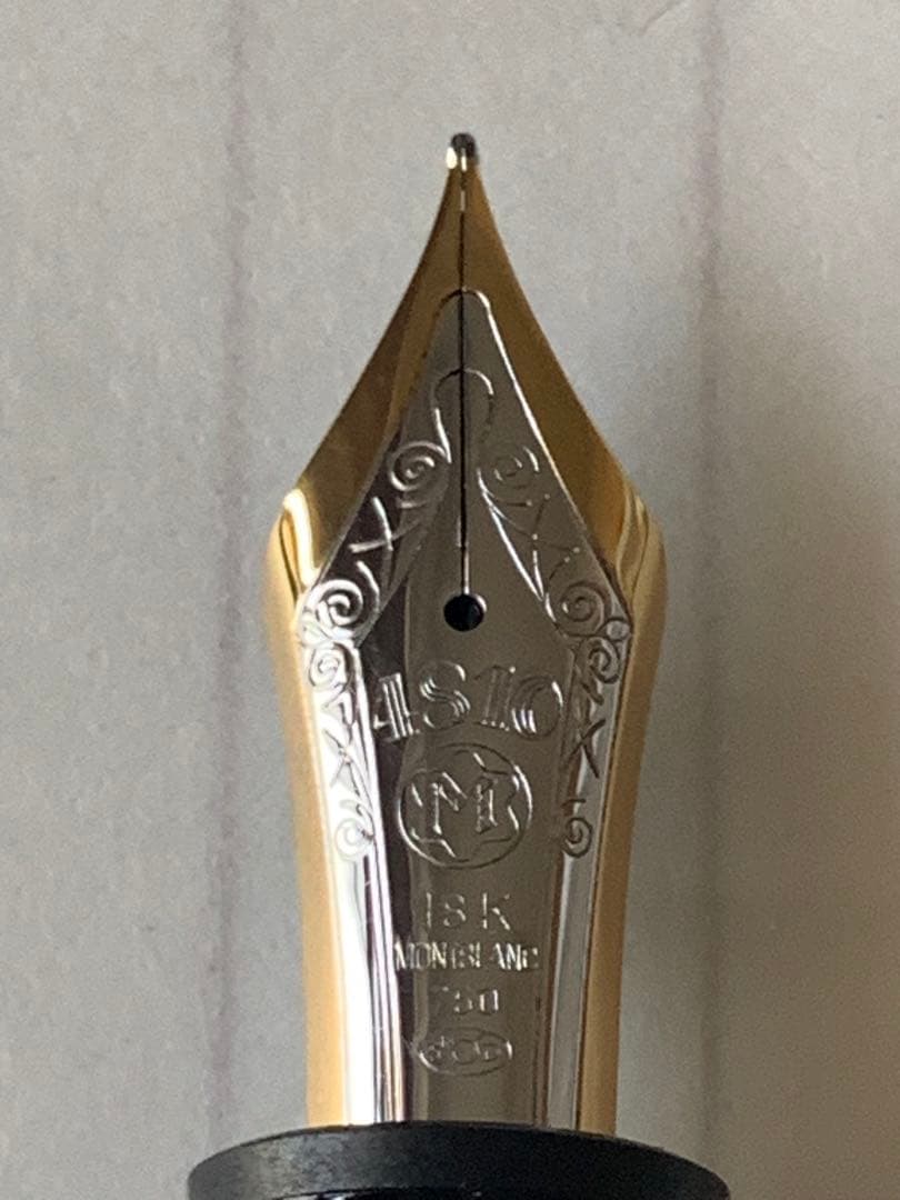 美品 モンブラン 万年筆 マイスターシュテュック149 18Kペン先